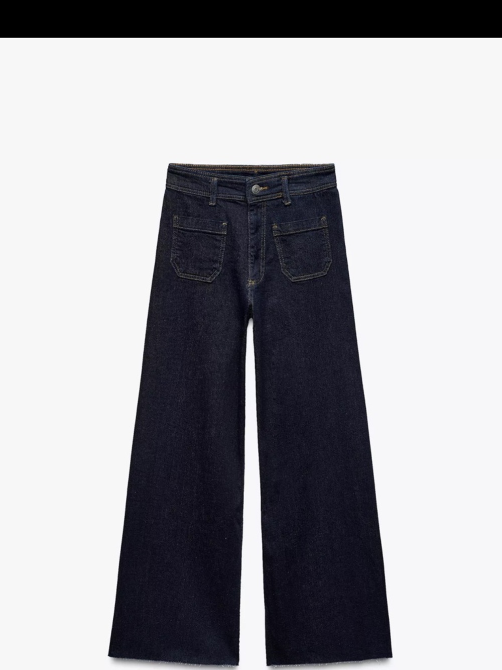Zara - Wide Leg Dark Indigo Jeans - Women